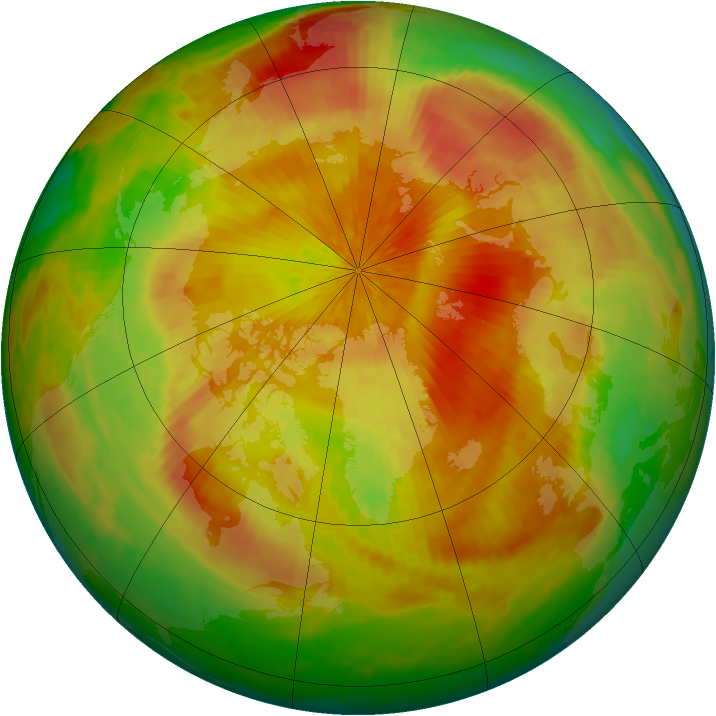 Arctic ozone map for 30 April 2003